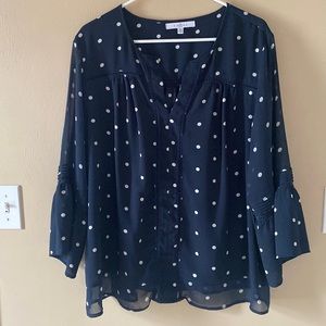 3/4 Sleeve Flowy Blouse